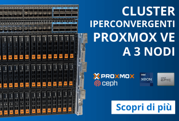 Cluster Iperconvergente Proxmox VE 3 Nodi