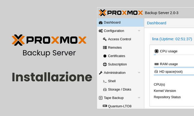 Come Installare Proxmox Backup Server