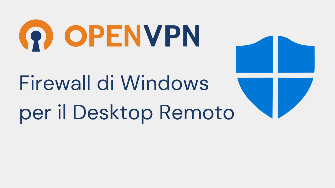 OpenVPN Configura il Firewall di Windows per l’accesso in Desktop Remoto in 4 Passi