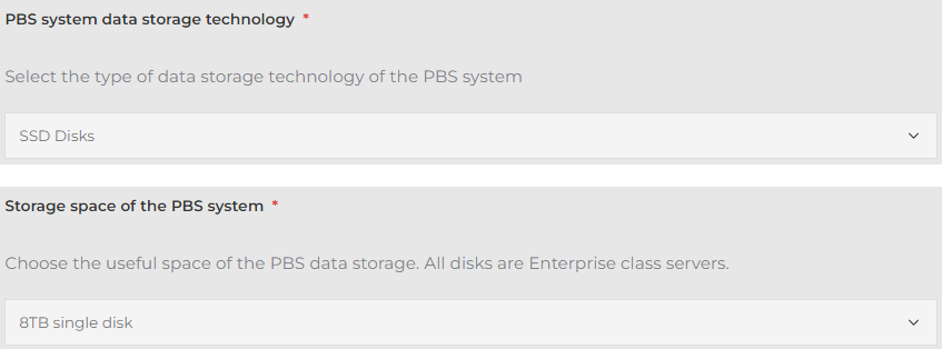 PBS system data storage technology 