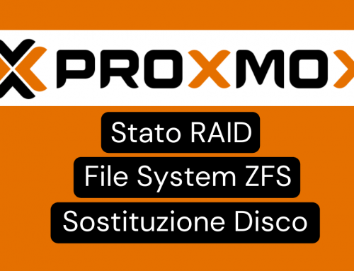 Proxmox: Stato del RAID, File System ZFS e Sostituzione Disco (in 4 Passi)