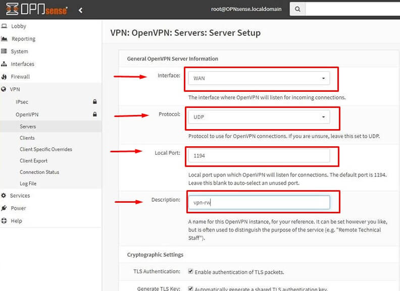 VPN - OpenVPN - Servers - Server Sertup